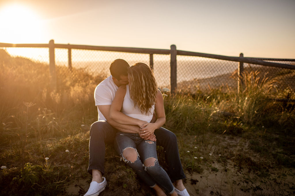 Oregon Beach Coast couples session in Pacific City, OR