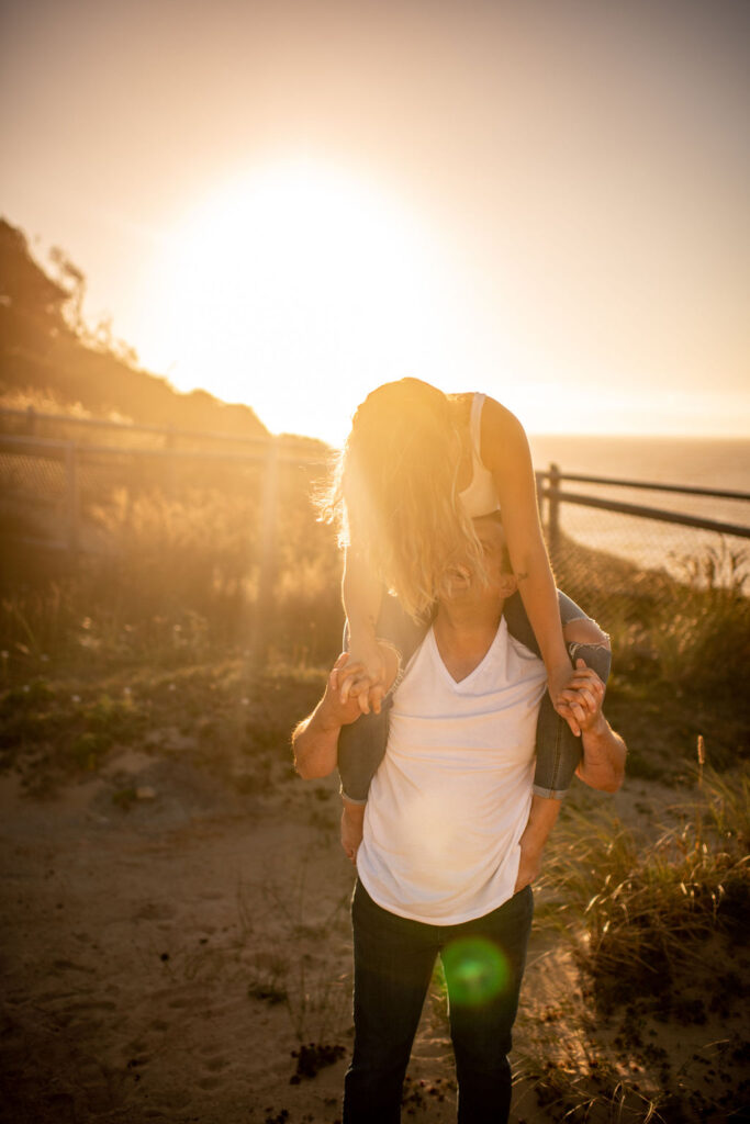 Oregon Beach Coast couples session in Pacific City, OR