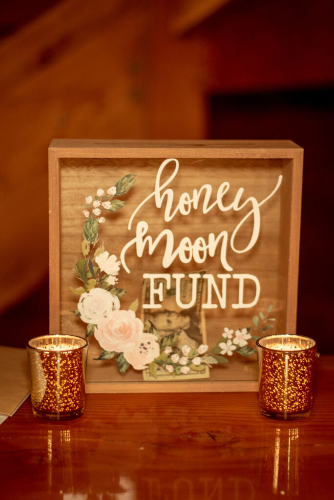 Honey moon fun wedding reception