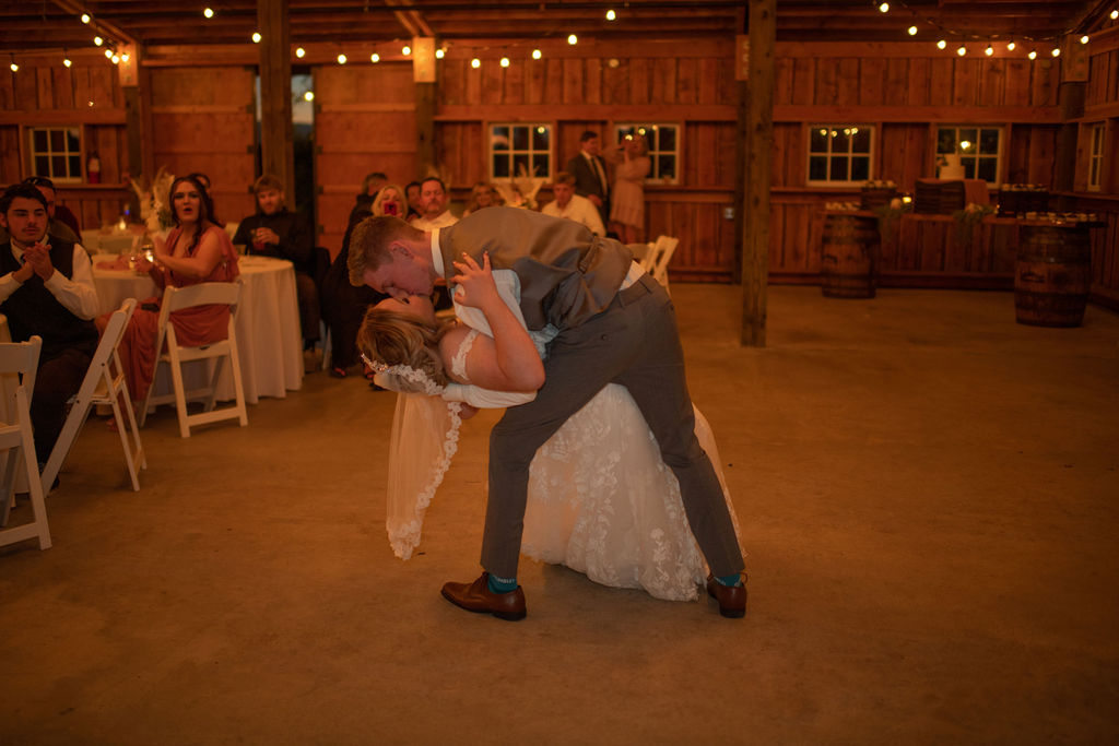 Bride and grooms dance