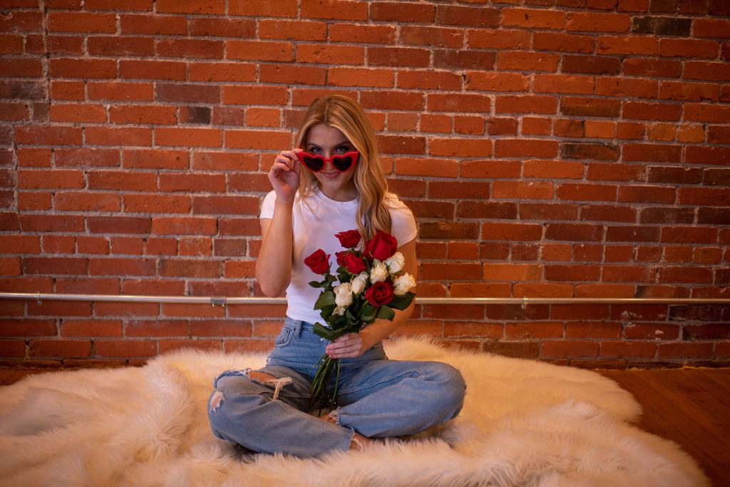 Fun Photoshoot Valentine's Day Inspo at Indie Studio Space in Seattle, Washington