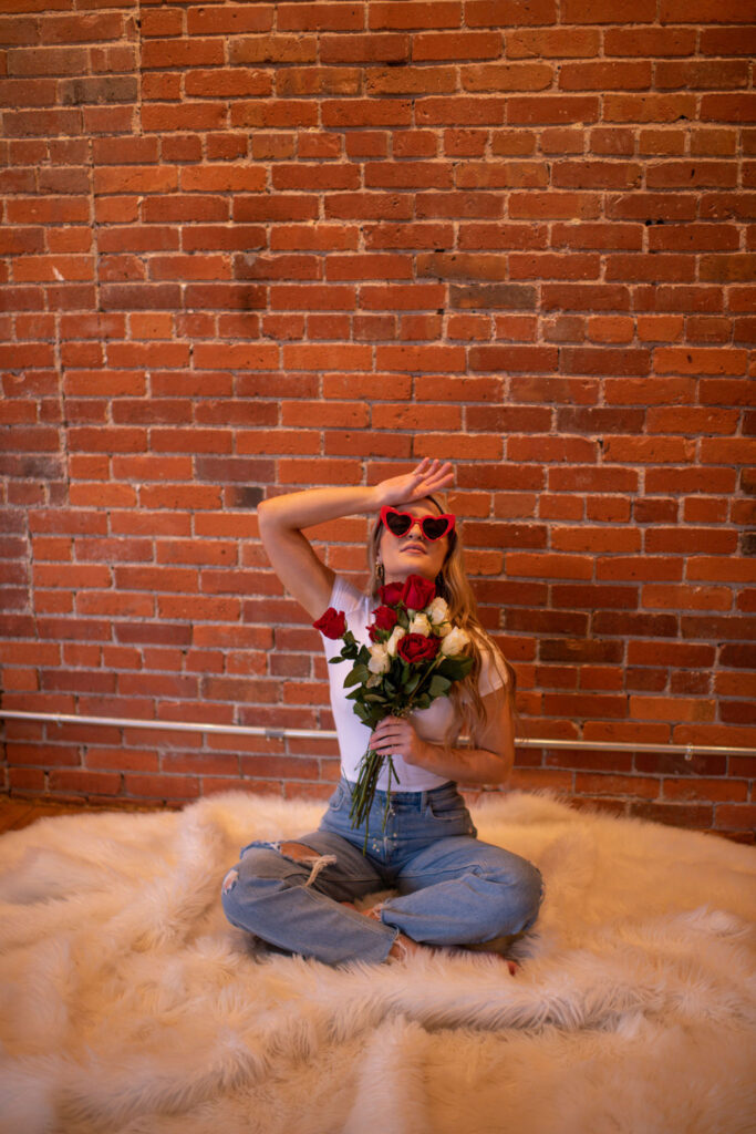 Fun Valentine's Day Photoshoot at Indie Studio Space in Seattle, Washington
