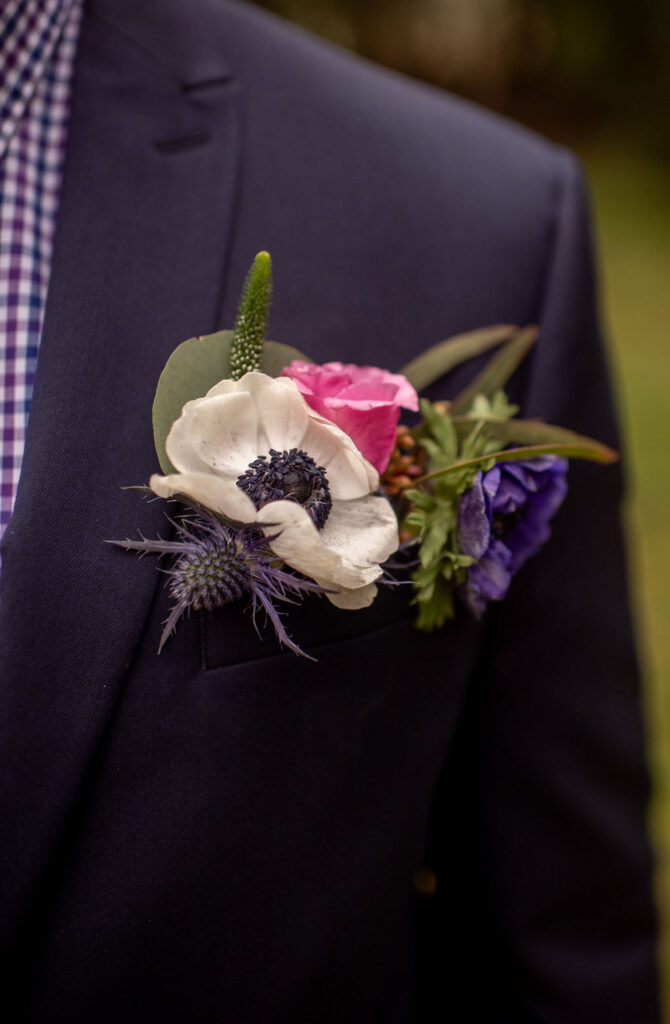 Colorful boutonniere 