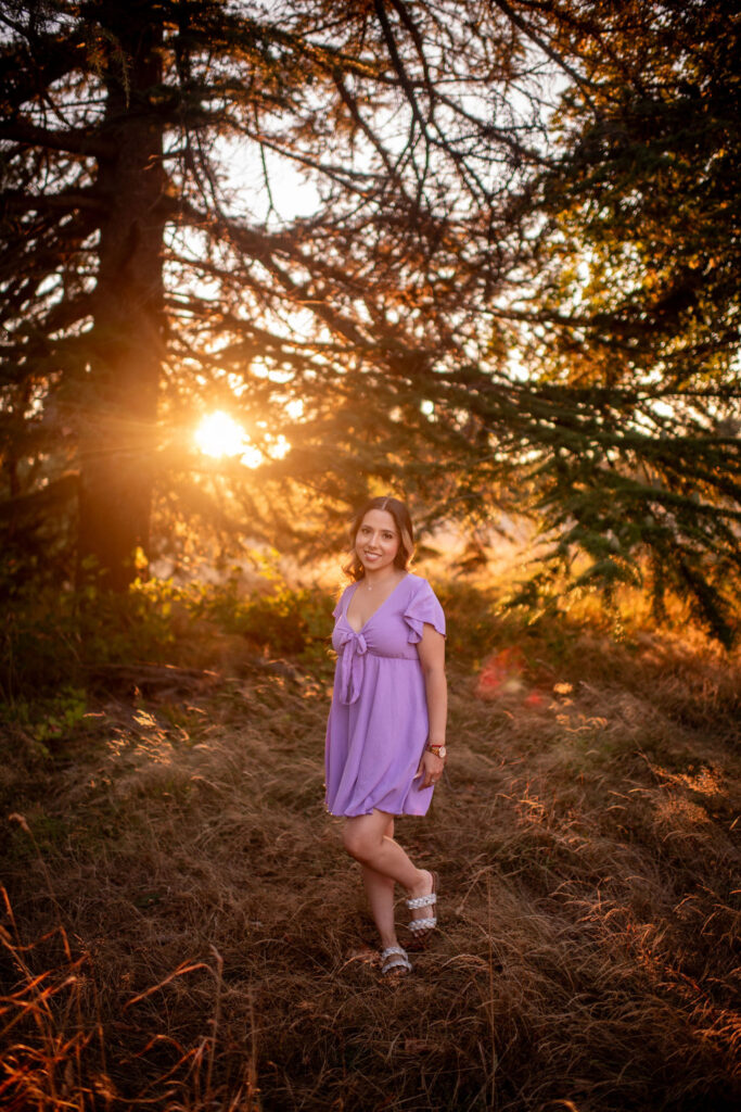 stunning birthday session at golden hour 